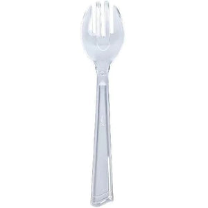 Clear Plastic Serving Fork 10"