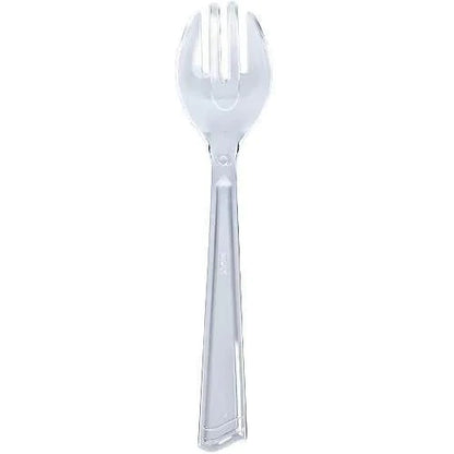 Clear Plastic Serving Fork 10"