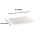 Rectangular Plastic Salad Plates Clear 9"