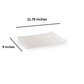 Rectangular Plastic Entree Plates Clear 11.75"