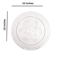 *JUMBO PACK* D'Vine Plastic Dinner Plate Heavyweight Clear 10"
