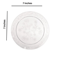 *JUMBO PACK* D'Vine Plastic Salad Plate Heavyweight Clear 7"