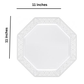 Lillian Tablesettings Lacetagon Plastic Plate Pearl 11"
