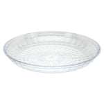 11'' Clear Crystal Cut Plastic Tray Serverware Party Dimensions 1 Piece
