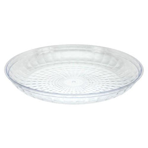 11'' Clear Crystal Cut Plastic Tray Serverware Party Dimensions 1 Piece