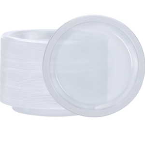 *BUY BULK* Hanna K. Signature Clear Heavy Weight Plastic Plates 10"
