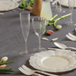 Silver Glitter Disposable Plastic Wine Glasses Goblet 7 oz