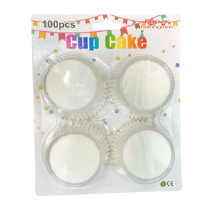 VeZee White Baking Cups 100PCS