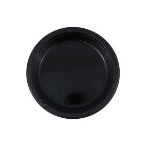 *BUY BULK* Hanna K. Signature 7" Black Plastic Plates