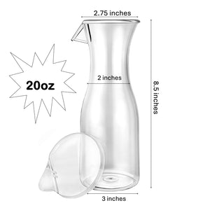 Lillian Carafe Juice Jar Beverage Decanter Acrylic 20 oz
