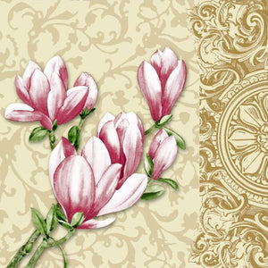Timeless Tulip 2 Disposable Lunch Paper Napkins 20CT