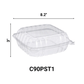 *WHOLESALE* DART Model # C9PST1| ClearSeal Hinged Lid Container | 250 ct/case