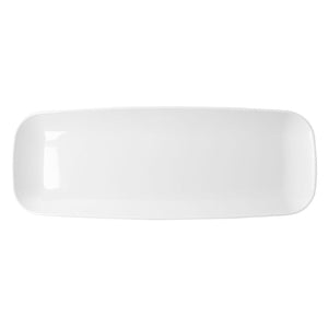 Organic White Tray Rectangle 17.5″