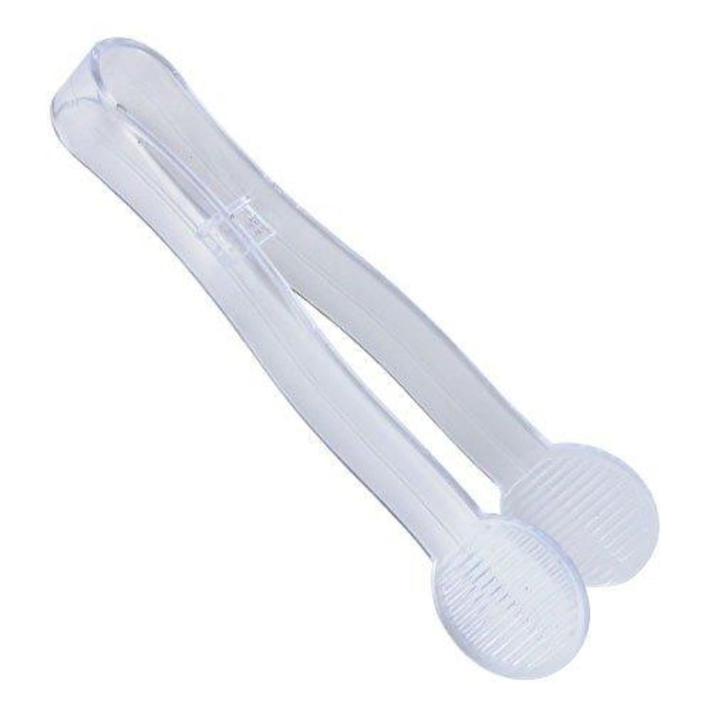Mini Clear Plastic Ice Tongs 6"