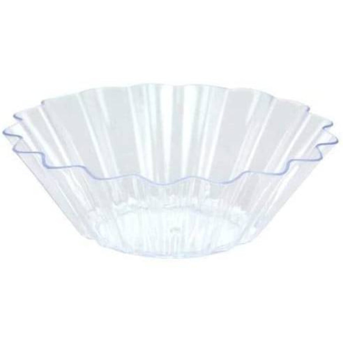 Lillian Tablesettings Mini Plastic Fanflair Dish Clear