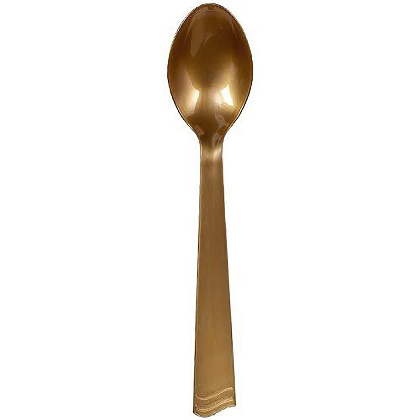 Gold Plastic Serving Spoon 10"