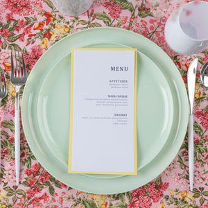The Edge Collection 10" Mint Green Round High-End Plastic Plates