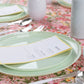 The Edge Collection 6.3"Mint Green Round B&B Plastic Plates
