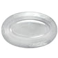Pebbled Clear Plastic Oval Serving Bowl 48 oz