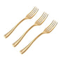 Gold Mini Plastic Forks 4.5"
