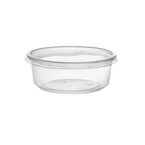 *BUY BULK* Lightweight Clear Plastic Round Deli Container with Lids 8oz