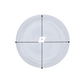 *BUY BULK * Hanna K. Signature Clear Heavyweight Plastic Plates 7"