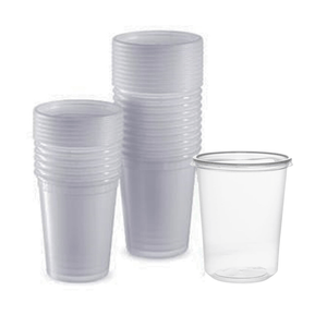 *BUY BULK* Lightweight Clear Plastic Round Deli Container with Lids 32oz