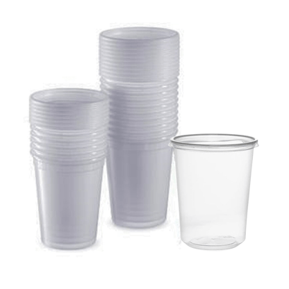 *BUY BULK* Lightweight Clear Plastic Round Deli Container with Lids 32oz