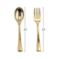 Gold Mini Plastic Forks 4.5"