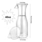 Lillian Carafe Juice Jar Beverage Decanter Acrylic 40 oz