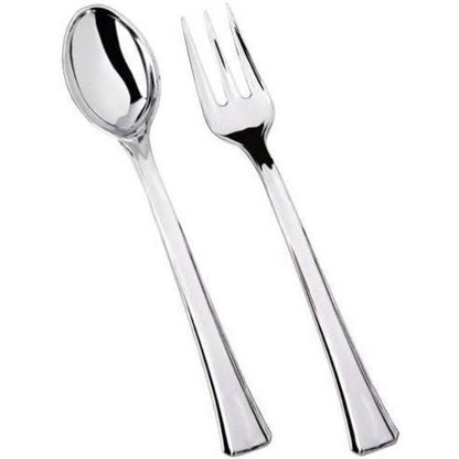 Silver Mini Fork & Spoon Box