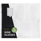 Two Tone 9 Oz White/Clear Plastic Wine Goblets