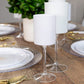 Two Tone 9 Oz White/Clear Plastic Wine Goblets