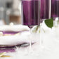 Two Tone 9 Oz Purple/Clear Plastic Wine Goblets