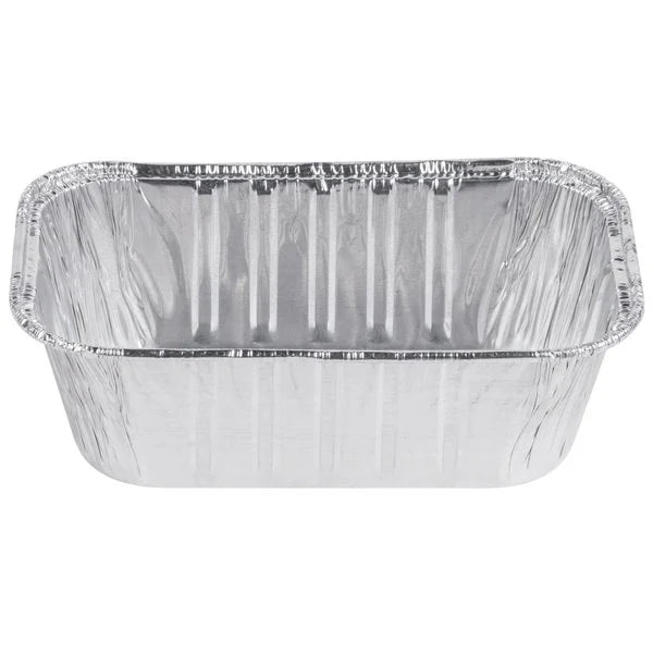 Disposable Aluminum 1lb Rectangular Loaf Pans: Ideal for Baking