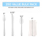 White Medium Weight Wrapped Polypropylene Plastic Cutlery Pack with Napkin