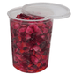 32oz Lightweight Clear Plastic Round Deli Container with Lids