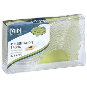 Mini Clear Plastic Presentation Spoon 5 oz