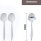 *BUY BULK* Plastic Cutlery Soup Spoons Medium Weight Disposable White