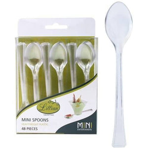 Mini Plastic Clear Spoons