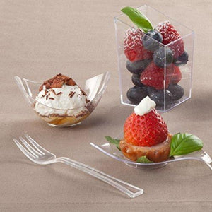 Lillian Mini Plastic Triangle Dish Clear