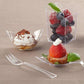 Clear Mini Plastic Square Tower 3.5 oz