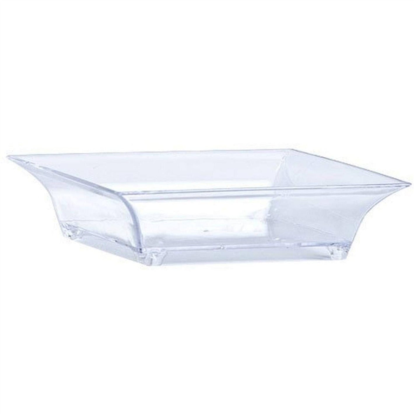 Clear Mini Plastic Square Footed Dish