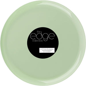 The Edge Collection 6.3"Mint Green Round B&B Plastic Plates