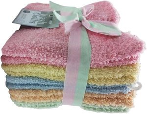 100% Cotton Assorted Color Wash Cloths 11inx11in | 8 Ct.