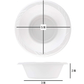 White Lightweight Dessert Bowls 5 oz.