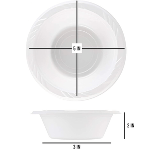 White Lightweight Dessert Bowls 5 oz.