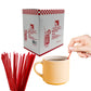 *WHOLESALE* 5" Disposable Red Plastic Heavy Duty Sip Stirrers - Coffee Stirrer Straws | 1000 ct.