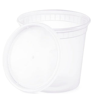25 oz Light Weight Food Storage Container Round Clear
