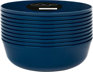 The Edge Collection 16oz Dark Blue Platic Soup Bowls
